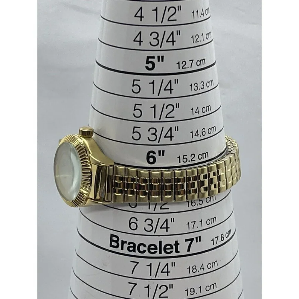 Eternity Quartz Women's Watch Gold Tone Stretchable Band C12-01 26132MJ Arabic